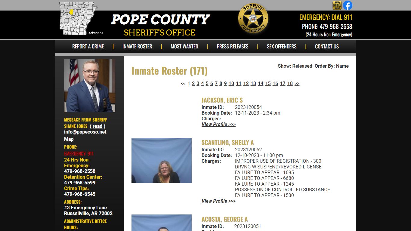 Inmate Roster - Current Inmates Booking Date Descending - Pope County ...